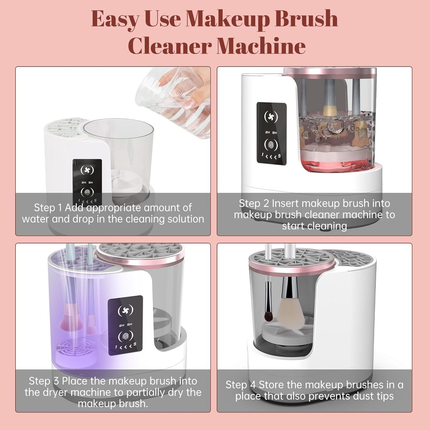 3 IN 1 MAKEUP BRUSH CLEANER - منظف فرش المكياج 3 في 1