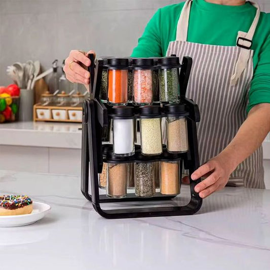 18 Jar Rotating Spice Jar – طقم بهارات دوار 18 برطمان